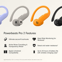 Beats Powerbeats Pro 2 - Wireless Noise Cancelling Workout Earbuds with Secure- Fit Earhooks