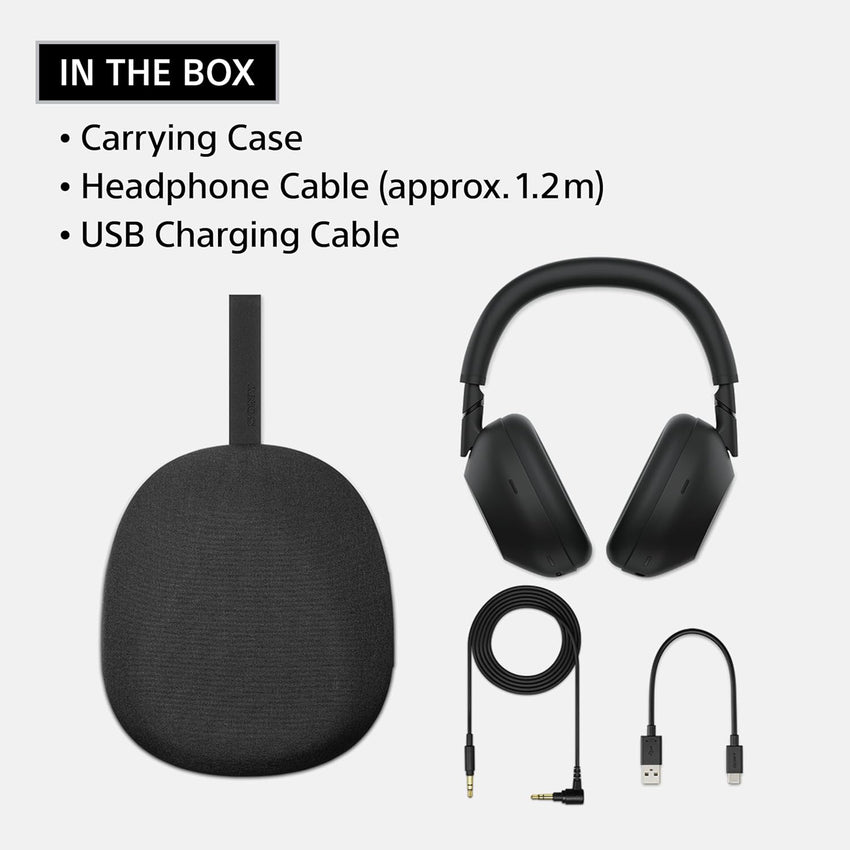 Sony WH-1000XM6 The Best Noise Canceling Wireless Headphones, HD NC Processor QN3, 12 Microphones, Adaptive NC Optimizer, Mastered by Engineers, Studio-Quality, 30-Hour Battery