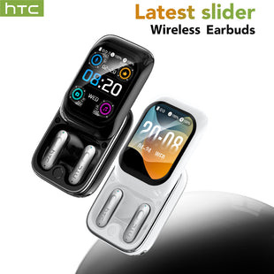 NE48 Side-Sliding Wireless Earbuds, Colorful HD Display Screen, Touch Control, In-Ear Design, Multifunctional Control, Wallpaper Upload, AI Translation Earphones